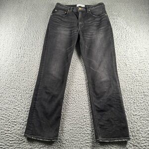TU ES MON TRESOR Jeans Womens 26 Mid Rise Skinny Cropped Hem Black Japanese